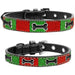 CHRISTMAS ICE CREAM ENAMEL BONE DOG COLLAR, Collars - Bones Bizzness