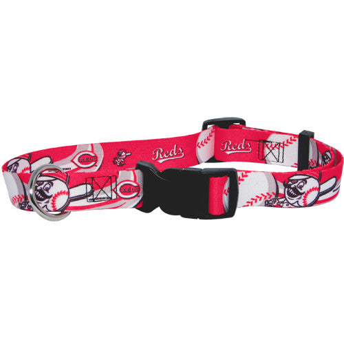 CINCINNATI REDS DOG COLLAR, MLB - Bones Bizzness