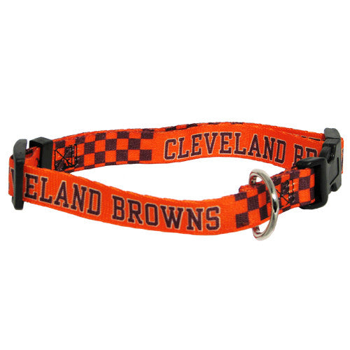 CLEVELAND BROWNS NFL DOG PUFFER VEST, NFL Collars - Bones Bizzness