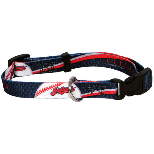 CLEVELAND INDIANS DOG COLLAR, MLB - Bones Bizzness