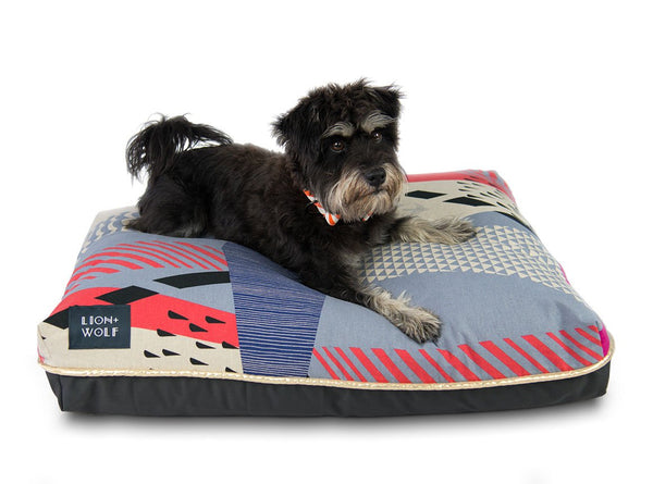 CLOUDBURST DOG BED - CORAL + GOLD METALLIC | LIMITED EDITION, Beds - Bones Bizzness