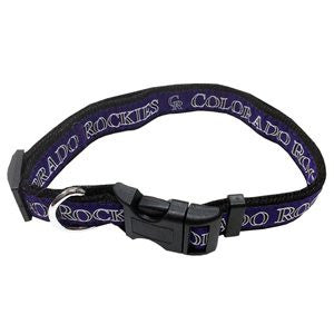 COLORADO ROCKIES DOG COLLAR – RIBBON, MLB - Bones Bizzness