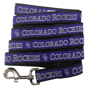 COLORADO ROCKIES DOG LEASH – RIBBON, MLB - Bones Bizzness