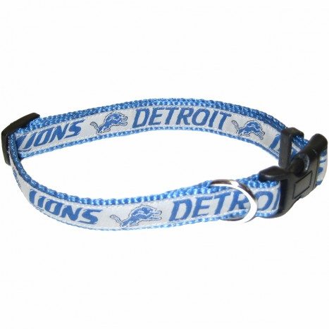 DETROIT LIONS DOG COLLAR – RIBBON, NFL Collars - Bones Bizzness