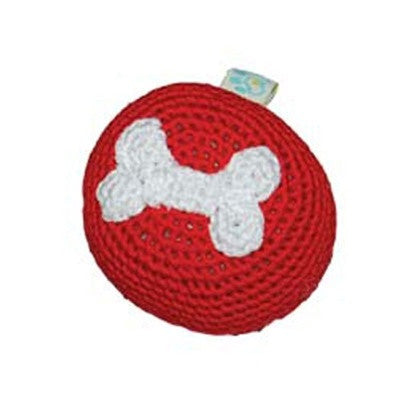 BONE CROCHET BALL DOG TOY, Toys - Bones Bizzness