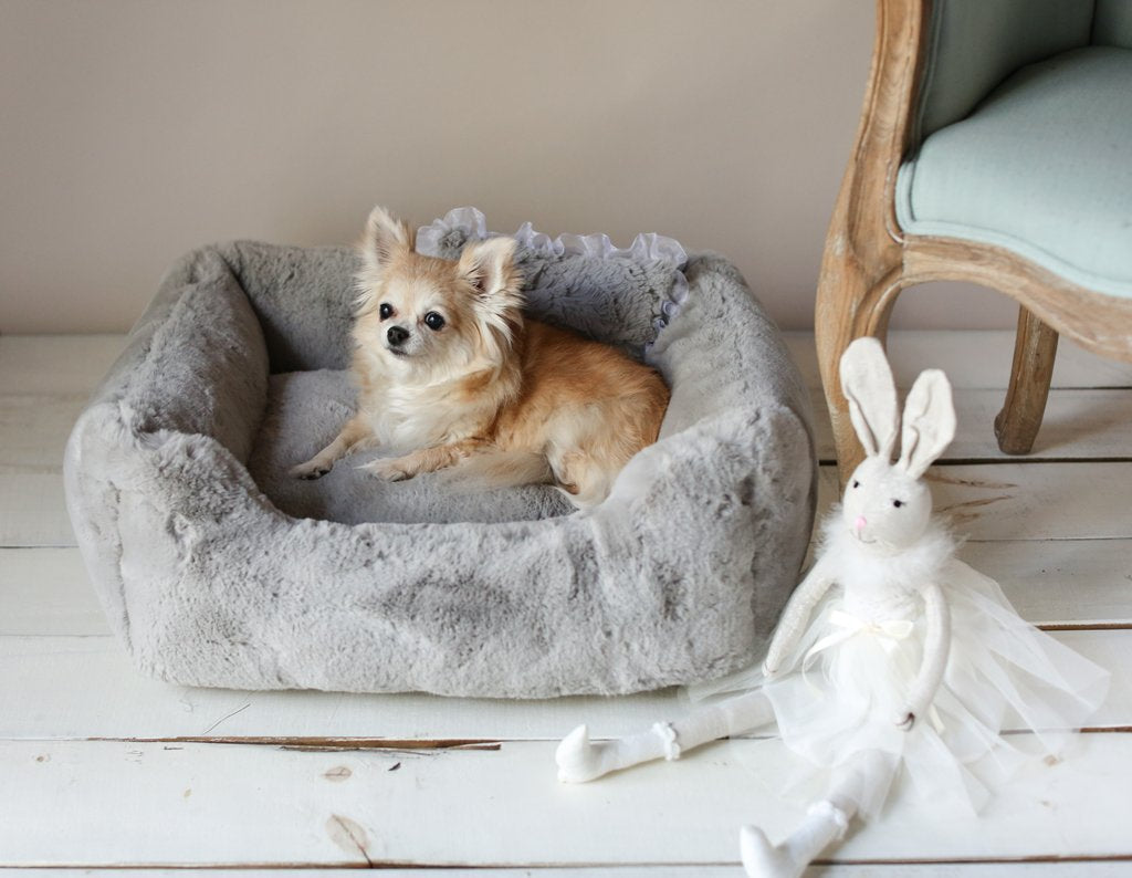 GREY DIVINE DOG BED, Beds - Bones Bizzness