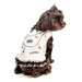 CHEWNEL CHARMS RUFFLE DOG DRESS - WHITE