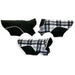 REVERSIBLE BLACK PLAID POLAR FLEECE WRAP COAT, Coats - Bones Bizzness