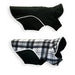 REVERSIBLE BLACK PLAID POLAR FLEECE WRAP COAT, Coats - Bones Bizzness