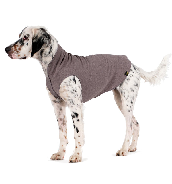 CHARCOAL GREY GOLD PAW STRETCH DOG FLEECE, Sweaters - Bones Bizzness