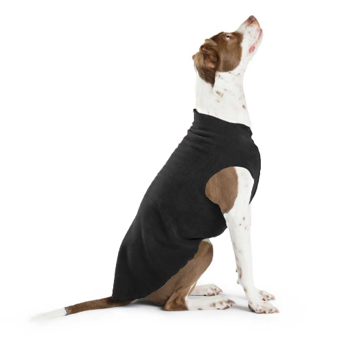 GOLD PAW STRETCH BLACK DOG FLEECE, Sweaters - Bones Bizzness