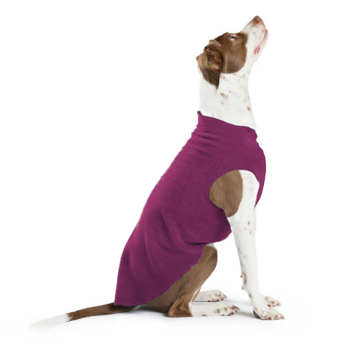 GOLD PAW STRETCH EGGPLANT DOG FLEECE, Sweaters - Bones Bizzness