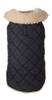 QUILTED SHEARLING BLACK DOG JACKET, Coats - Bones Bizzness