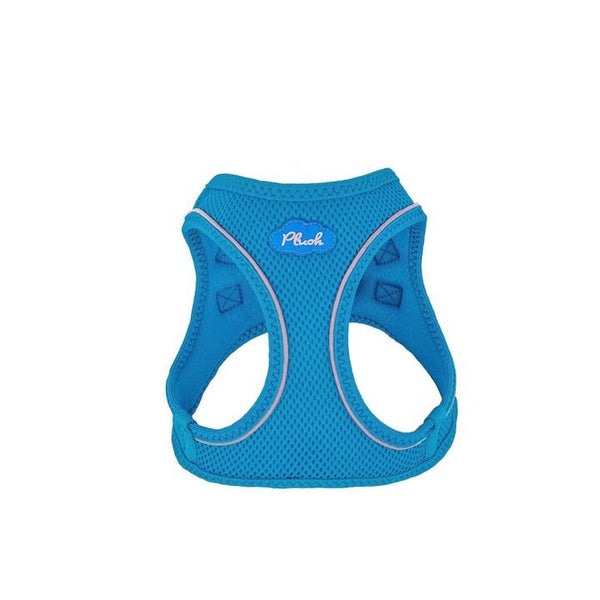 PLUSH STEP IN AIR MESH HARNESS - HORIZON BLUE, Harness - Bones Bizzness