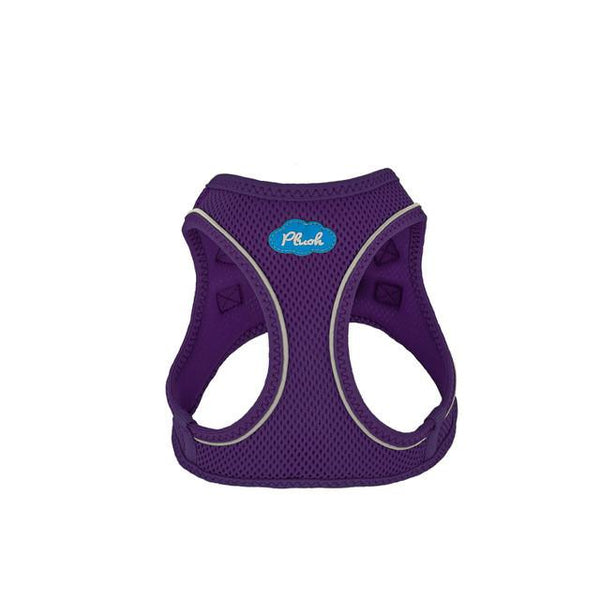 PLUSH STEP IN AIR MESH HARNESS - PURPLE, Harness - Bones Bizzness