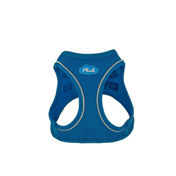 PLUSH STEP IN AIR MESH HARNESS - BLUE, Harness - Bones Bizzness