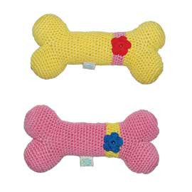 COTTON FLOWER BONE DOG TOY, Toys - Bones Bizzness