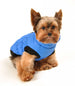 BLUE SCRUNCHY CROWN PUFFER VEST W/BLACK TRIM, Coats - Bones Bizzness