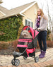 REGAL PLUS PET STROLLER - GREY, STROLLERS - Bones Bizzness