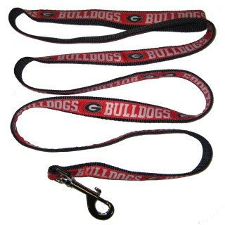 GEORGIA BULLDOGS DOG LEASH – RIBBON, NCAA - Bones Bizzness