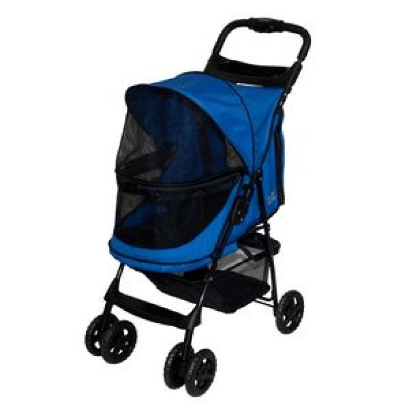 HAPPY TRAILS NO ZIP PET STROLLER - BLUE, Strollers - Bones Bizzness