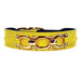 GEORGIA ROSE DOG LEAD IN BRIGHT YELLOW PATENT & GOLD, Leash - Bones Bizzness