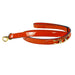 GEORGIA ROSE DOG LEAD IN BRIGHT ORANGE PATENT & GOLD, Leash - Bones Bizzness