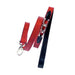 GEORGIA ROSE DOG LEAD IN FERRARI RED, BLACK & NICKEL, Leash - Bones Bizzness