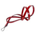 GEORGIA ROSE DOG LEAD IN RED PATENT & NICKEL, Leash - Bones Bizzness