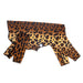 STRETCH FLEECE ONESIE DOG FLEECE - LEOPARD