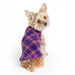 DULUTH DOUBLE FLEECE DOG SWEATER MULBERRY PLAID/FUSCHIA, Sweaters - Bones Bizzness