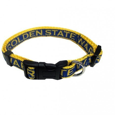 GOLDEN STATE WARRIORS DOG COLLAR – RIBBON, NBA - Bones Bizzness