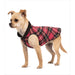 DULUTH DOUBLE FLEECE DOG SWEATER RED TARTAN/BLACK, Sweaters - Bones Bizzness