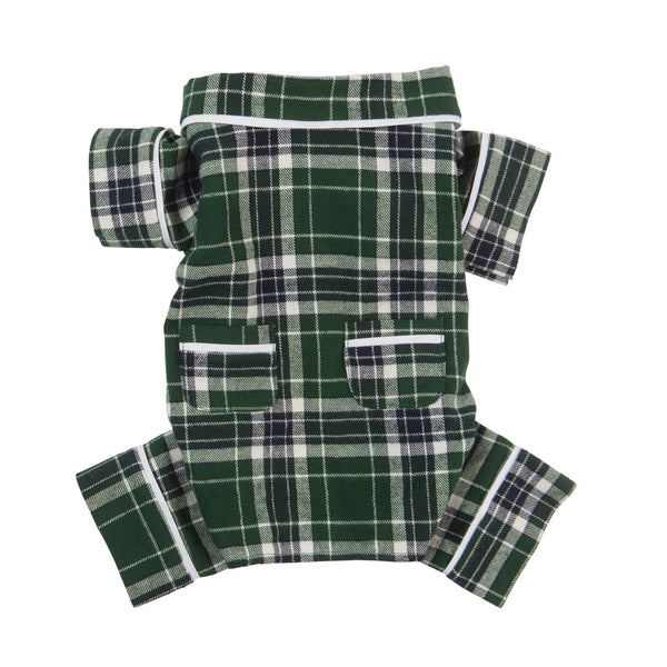 GREEN PLAID DOG PAJAMAS, PAJAMAS - Bones Bizzness