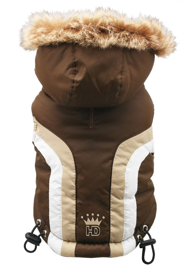 ALPINE SWISS DOG JACKET - BROWN, Coats - Bones Bizzness