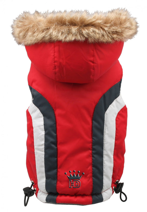 ALPINE SWISS DOG JACKET - RED, Coats - Bones Bizzness