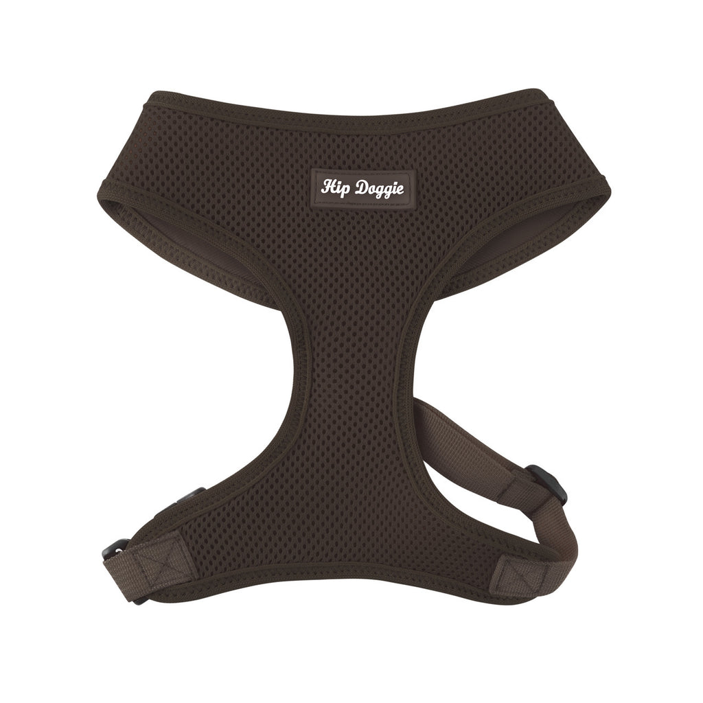 ULTRA COMFORT MESH HARNESS VEST - CHOCOLATE