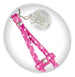 POLKA DOT STEP-IN DOG HARNESS - PINK