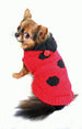 CHENILLE LADY BUG DOG SWEATER, Sweaters - Bones Bizzness