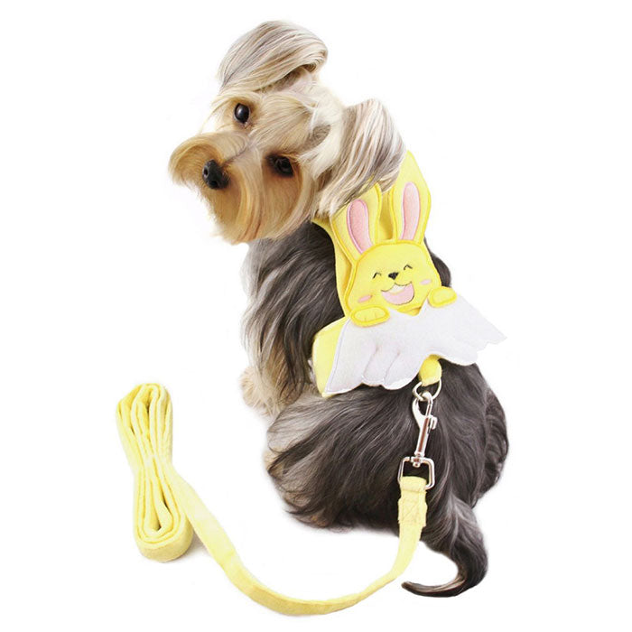 BUNNY ANGEL HARNESS W/MATCHING LEASH, Harness - Bones Bizzness