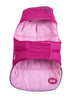 PINK/HOT PINK REVERSIBLE BONE PUFFER DOG COAT, Coats - Bones Bizzness