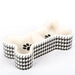 HOUNDSTOOTH HAND PAINTED DOG BOWLS AND TREAT JARS, Bowls - Bones Bizzness