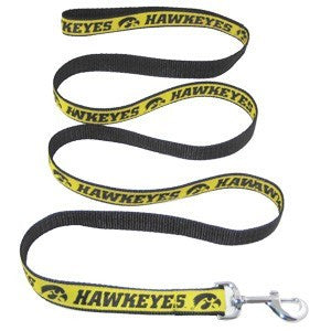 IOWA HAWKEYES DOG LEASH – RIBBON, NCAA - Bones Bizzness