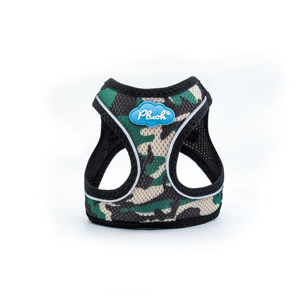 PLUSH STEP IN AIR MESH HARNESS - CAMO, Harness - Bones Bizzness