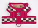 WINDSOR CHECK TWO TONE TINKIE BIG BOW DOG HARNESS - 9 COLORS, Harness - Bones Bizzness