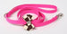 WINDSOR CHECK NOUVEAU BOW DOG LEASH (42 COLORS), SUSAN LANCI LEASHES - Bones Bizzness