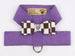 WINDSOR CHECK TINKIE BIG BOW DOG HARNESS - 9 COLORS, Harness - Bones Bizzness