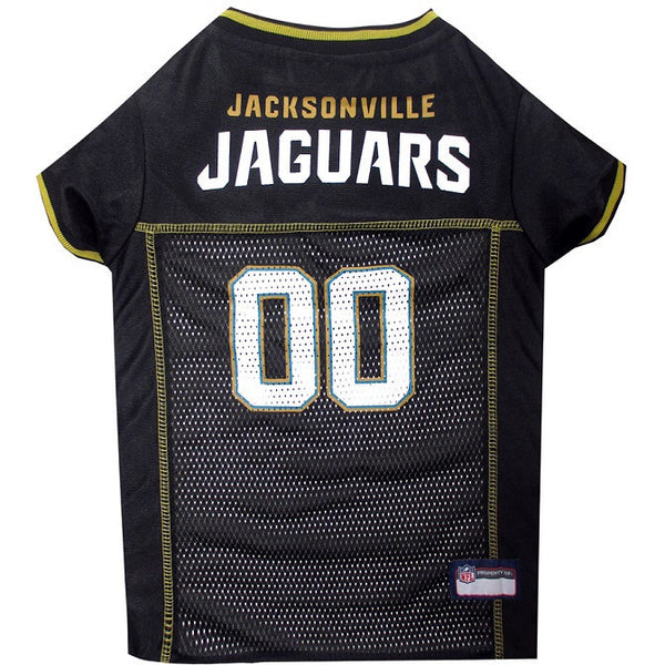 JACKSONVILLE JAGUARS DOG JERSEY- GOLD TRIM, NFL Jerseys - Bones Bizzness