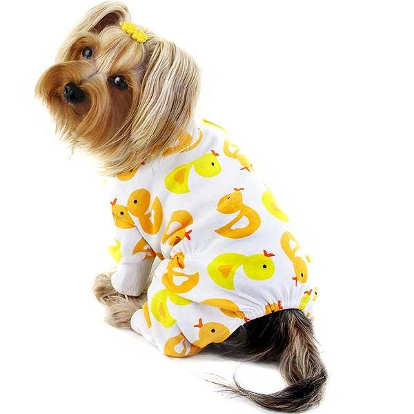 YELLOW DUCKIES ULTRA SOFT DOG PAJAMAS, PAJAMAS - Bones Bizzness