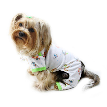 PARTY ANIMAL KNIT COTTON DOG PAJAMAS, PAJAMAS - Bones Bizzness